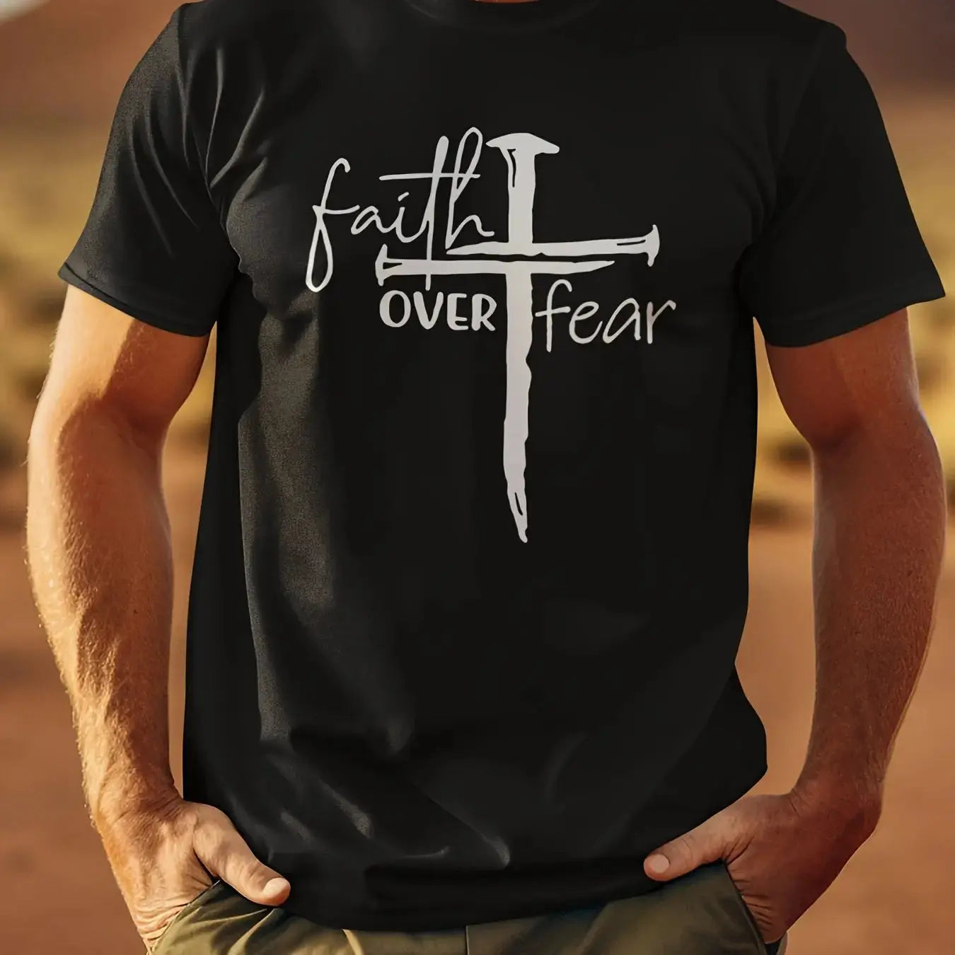 T-shirt La foi sur la peur - Homme POP FASHION Store