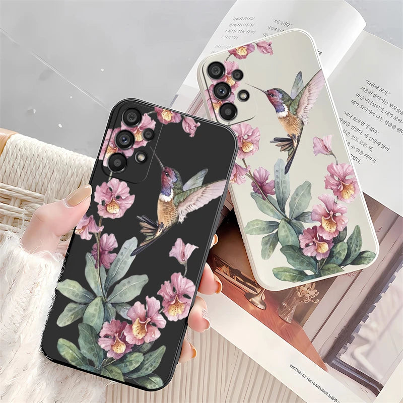 Etui Floral en Silicone pour Samsung Galaxy BloomSpace Case Store