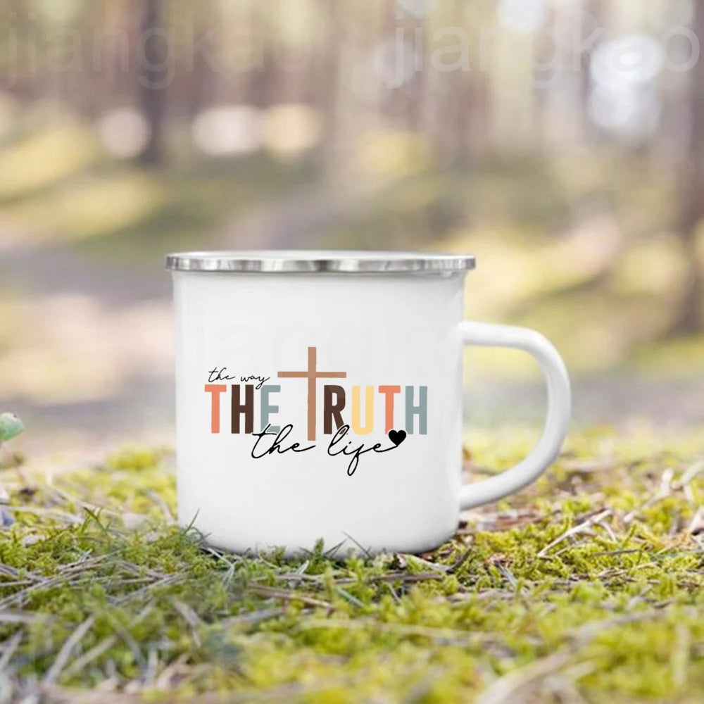 Tasse en email - Message de foi inspirant | KKK2 Store
