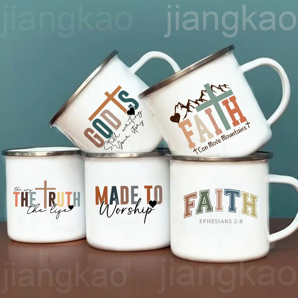 Tasse en email - Message de foi inspirant | KKK2 Store