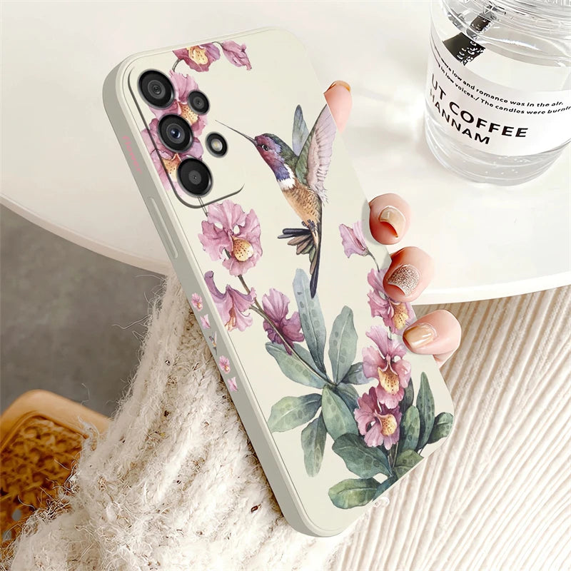 Etui Floral en Silicone pour Samsung Galaxy BloomSpace Case Store