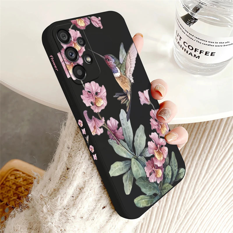 Etui Floral en Silicone pour Samsung Galaxy BloomSpace Case Store