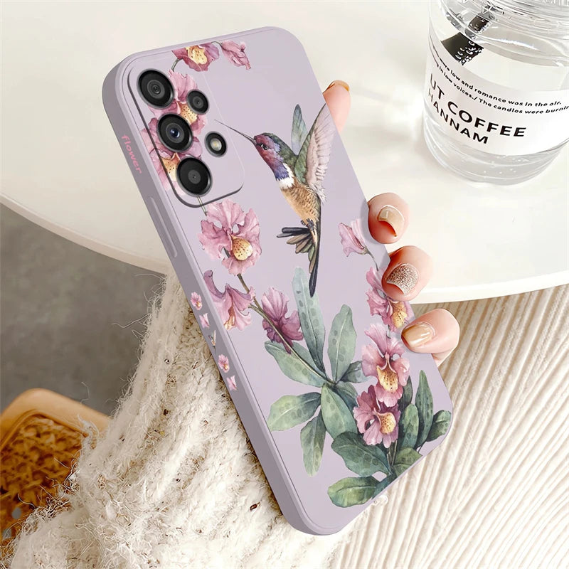 Etui Floral en Silicone pour Samsung Galaxy BloomSpace Case Store