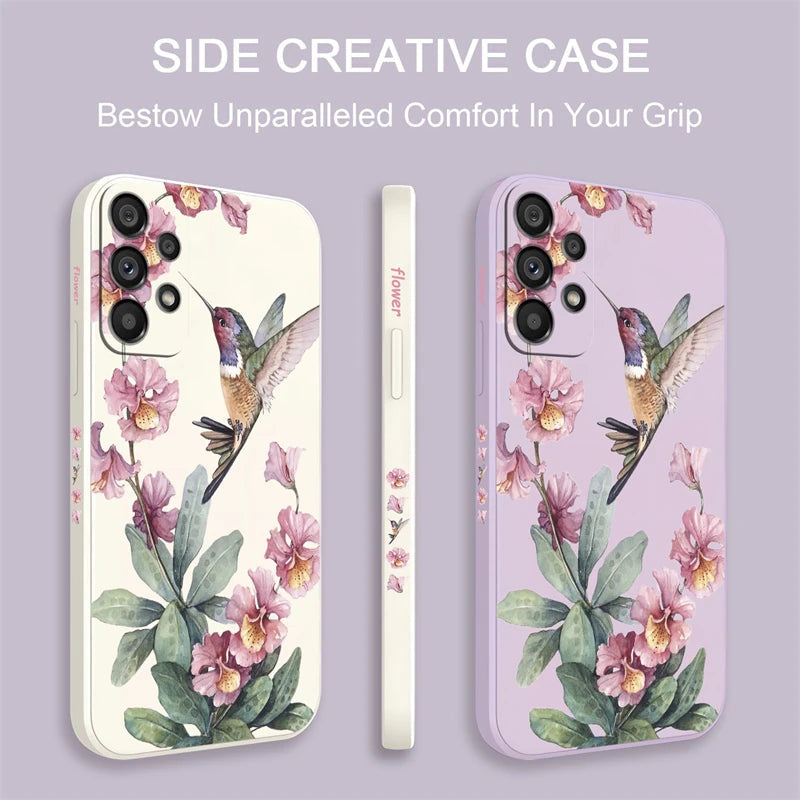 Etui Floral en Silicone pour Samsung Galaxy BloomSpace Case Store