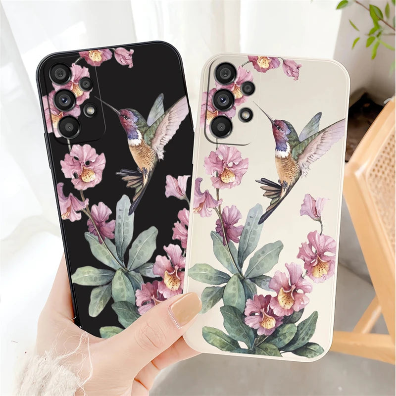 Etui Floral en Silicone pour Samsung Galaxy BloomSpace Case Store