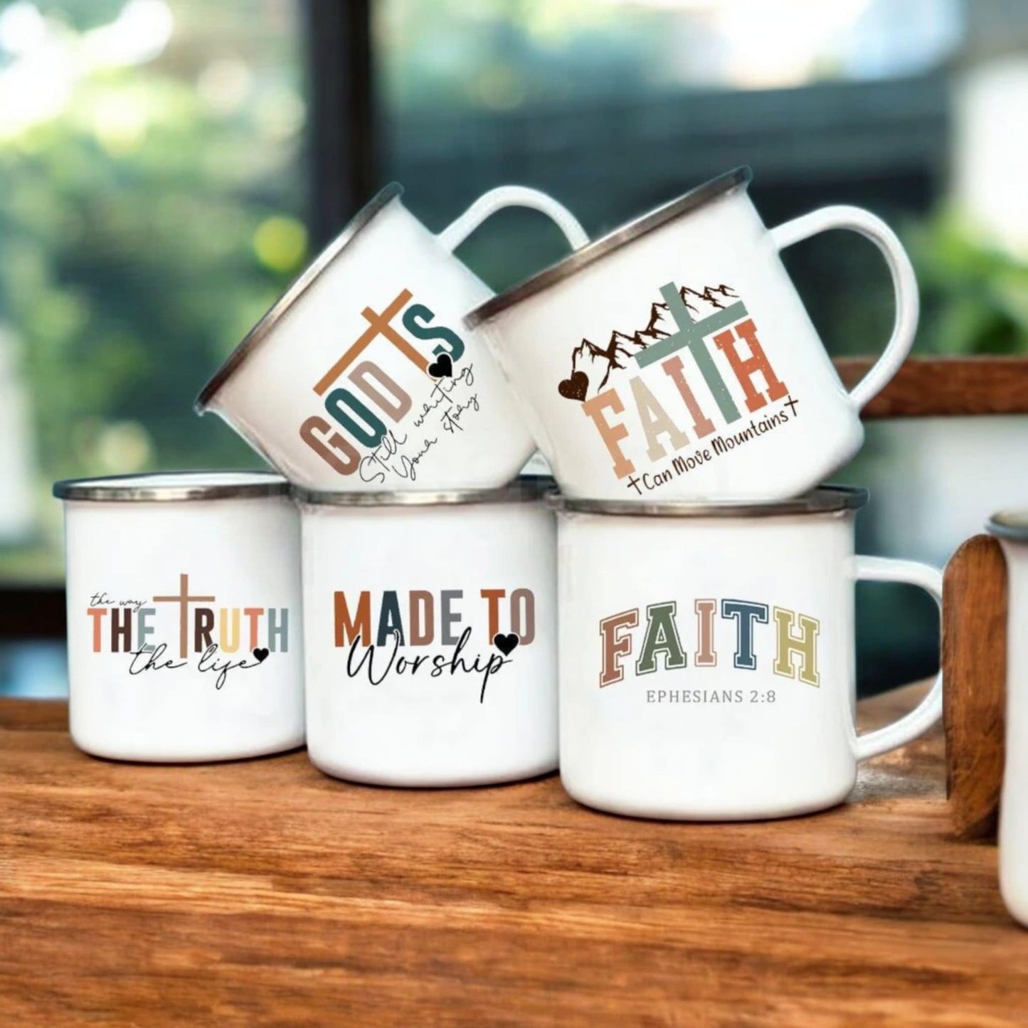 Tasse en email - Message de foi inspirant | KKK2 Store