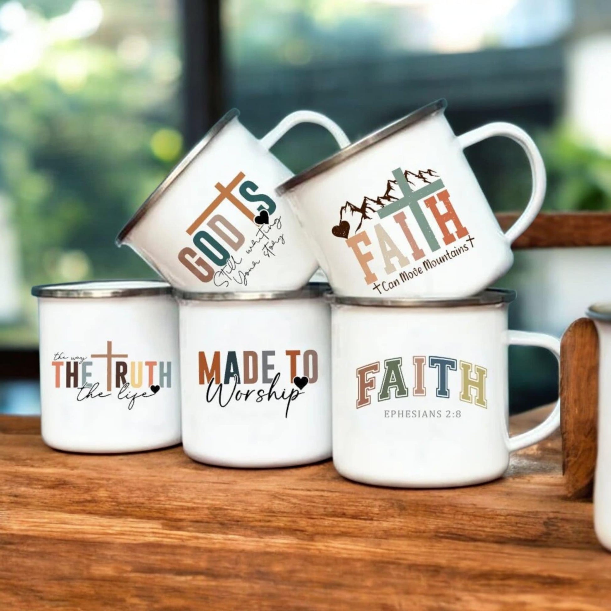 Tasse en email - Message de foi inspirant | KKK2 Store